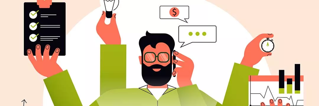 A visual representation of the small business person following the criteria of IR35