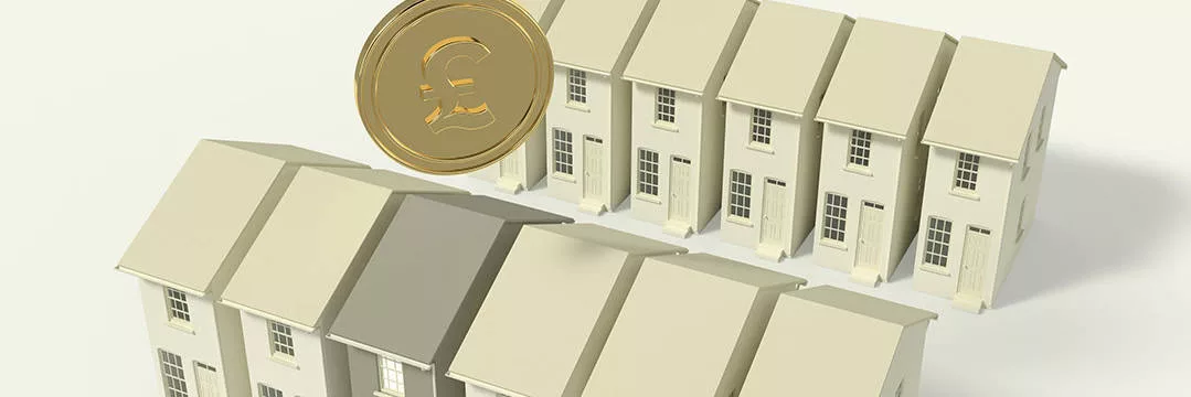 image representing a rental property and money invested