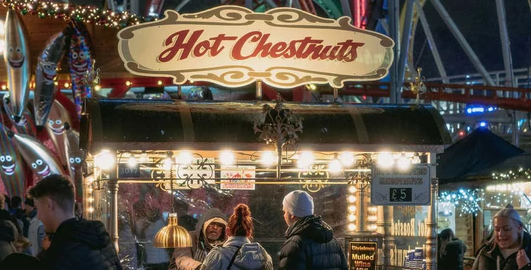 hot chestnut stall