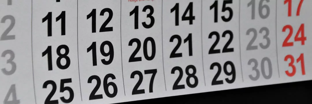 a calendar with tax deadline dates showing