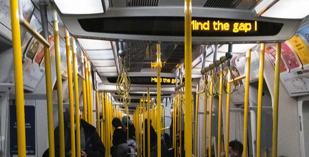 inside london train