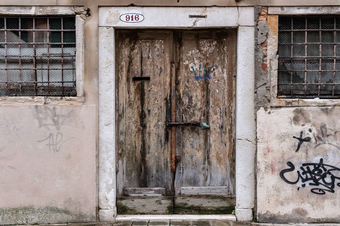 Building with old doors to represent closing your limited company