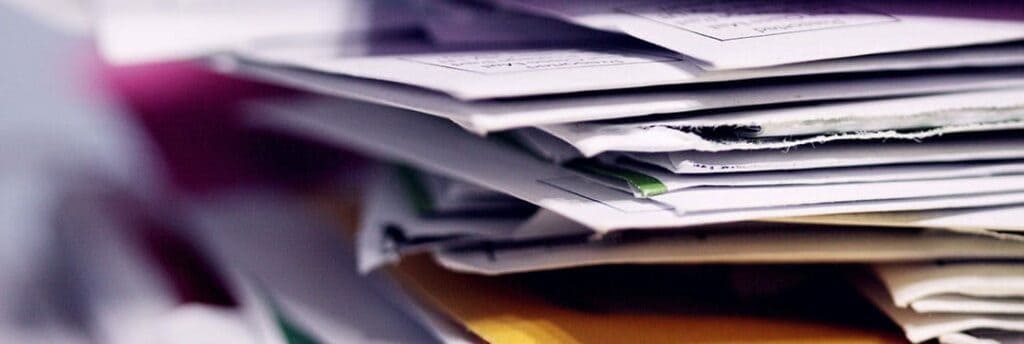 unorganized financial documents